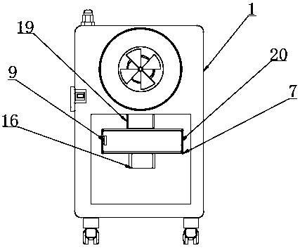 Firefighting smoke suction device based on robot