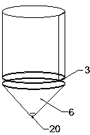 Liquid feeding and conveying instrument for glass product