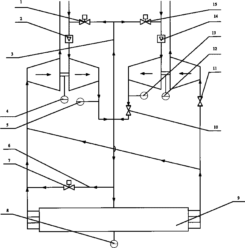 Sequential turbocharging system anti-surge control device and control method