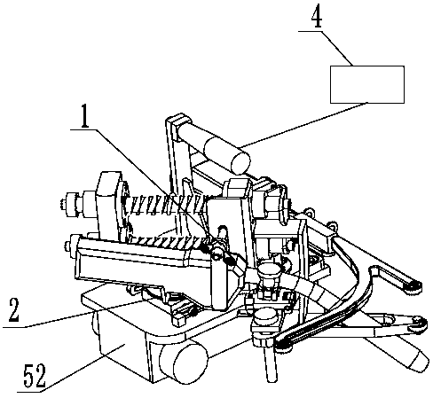 Copying welding device free of blind area and copying welding method free of blind area