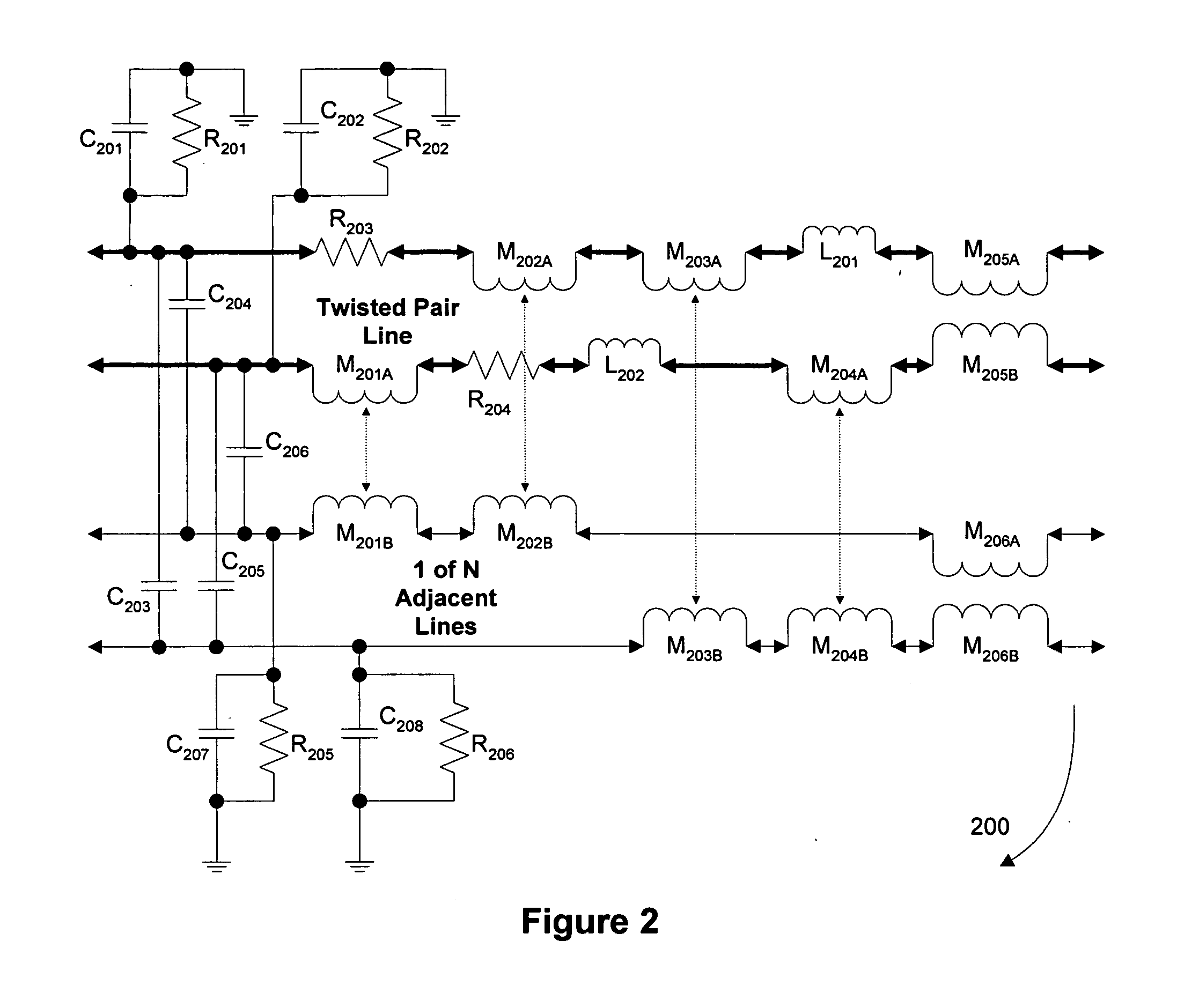 System for crosstalk noise reduction on twisted pair, ethernet, polyphase and shielded wire systems