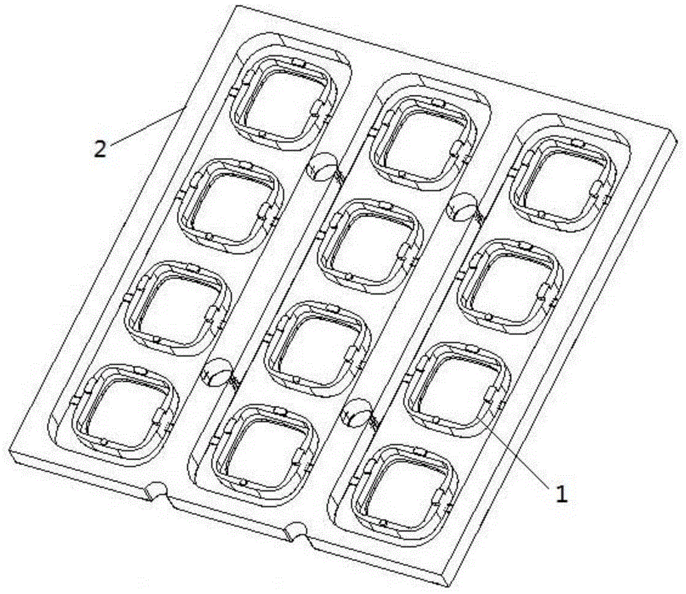 Mobile phone camera frame and manufacturing method thereof