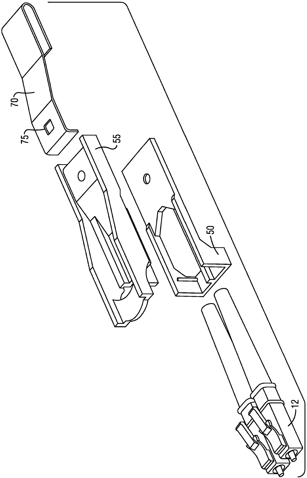 Locking in-place small form factor pluggable transceiver module