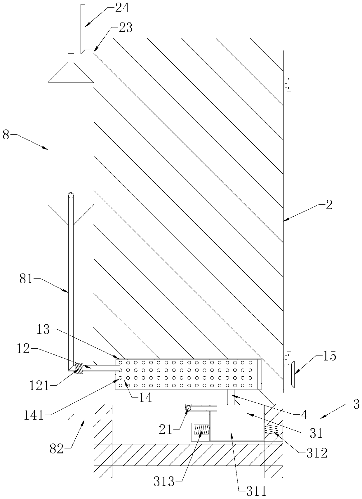 Parallel type steaming box