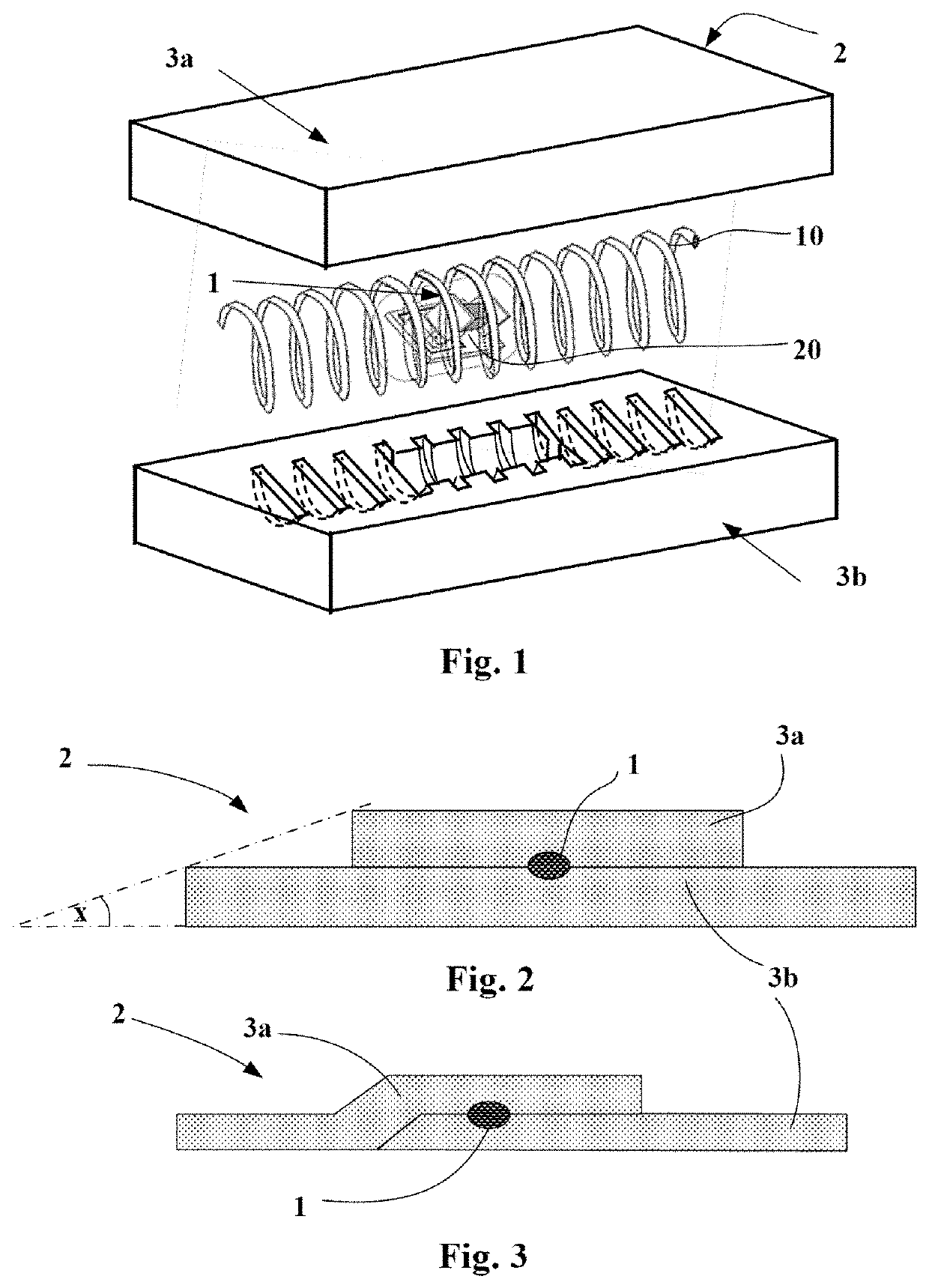 Radiofrequency communication module for a tire