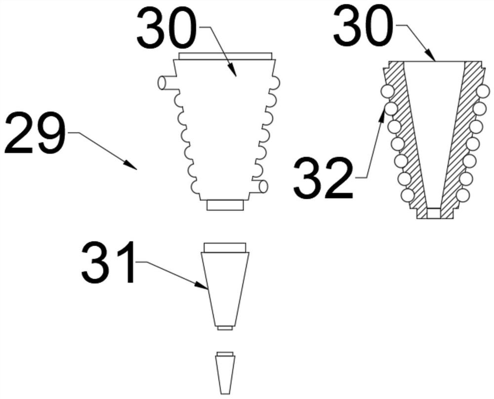 High-elasticity and high-strength polyester hot-melt yarn spinning device and preparation process thereof