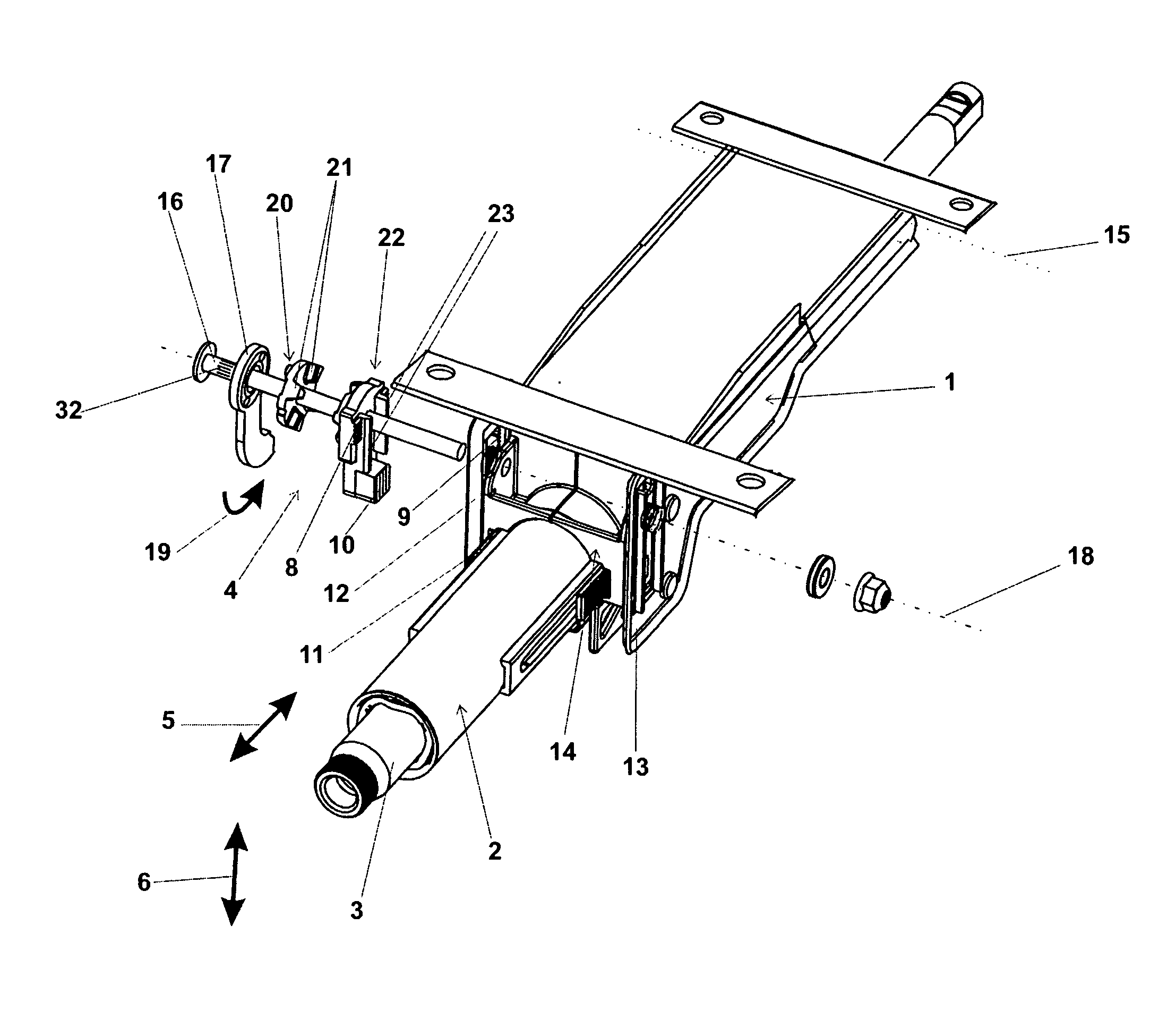 Adjustable steering column for a motor vehicle