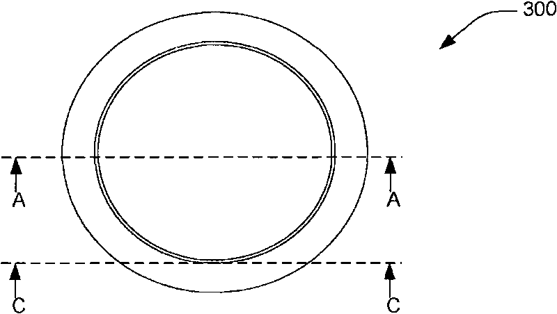 Dispenser with a flow-through compressible gasket