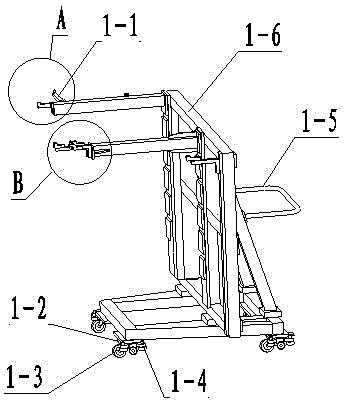 Material conveying conversion frame