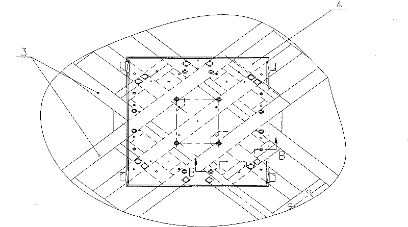 Installation structure body for main reducer of roller mill and application method thereof