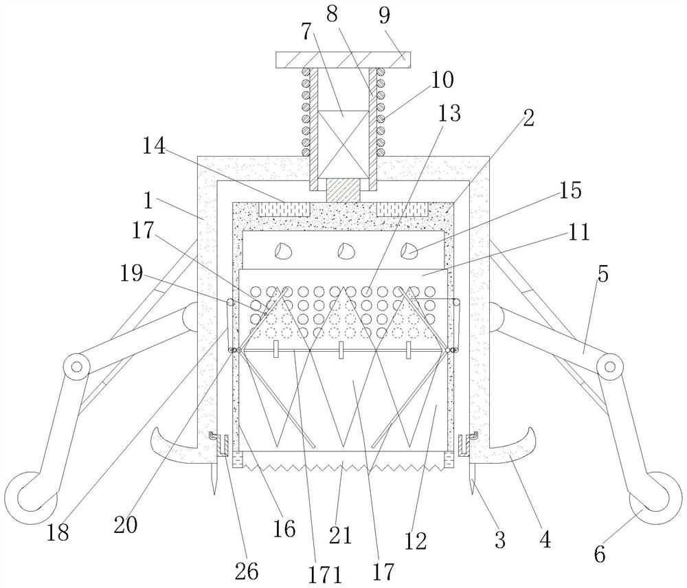 Meadow vegetation root sampling and surface soil stripping device