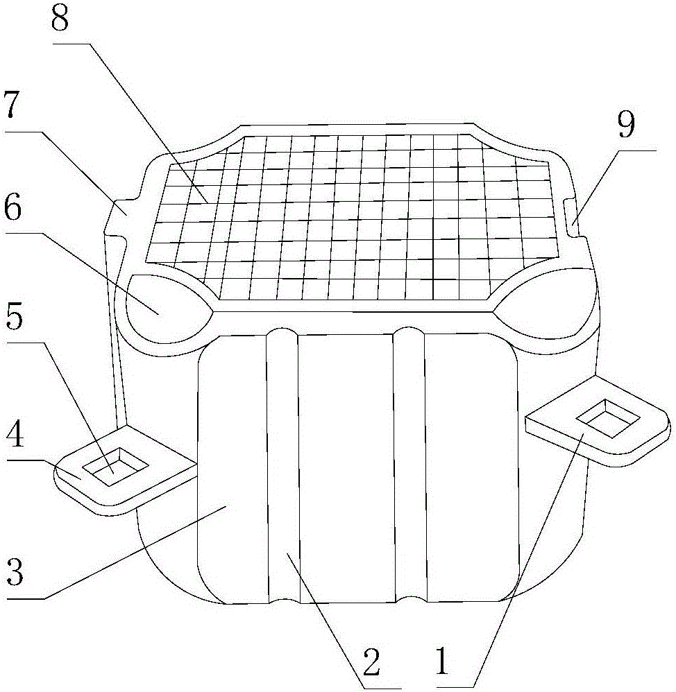 Buoyancy tank for building water wharf