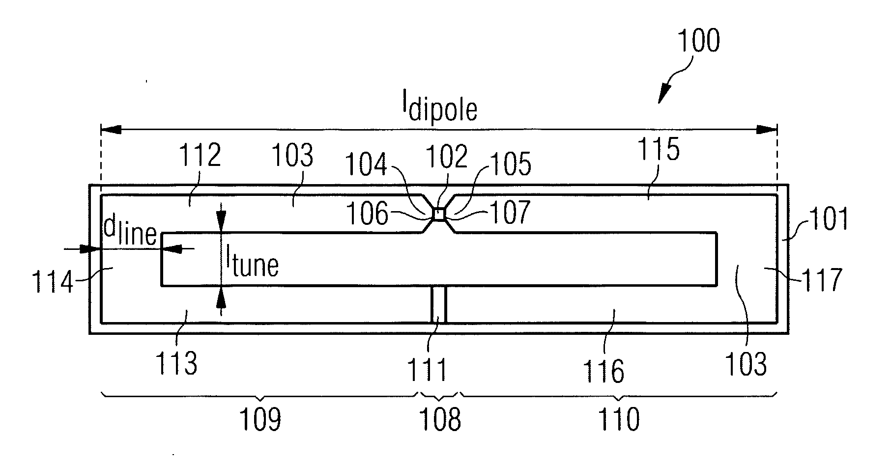 Rfid Tag Having a Folded Dipole