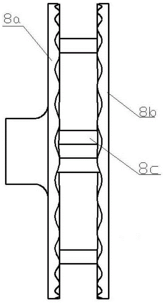 A horizontal split multistage pump capable of transporting multiphase flow media