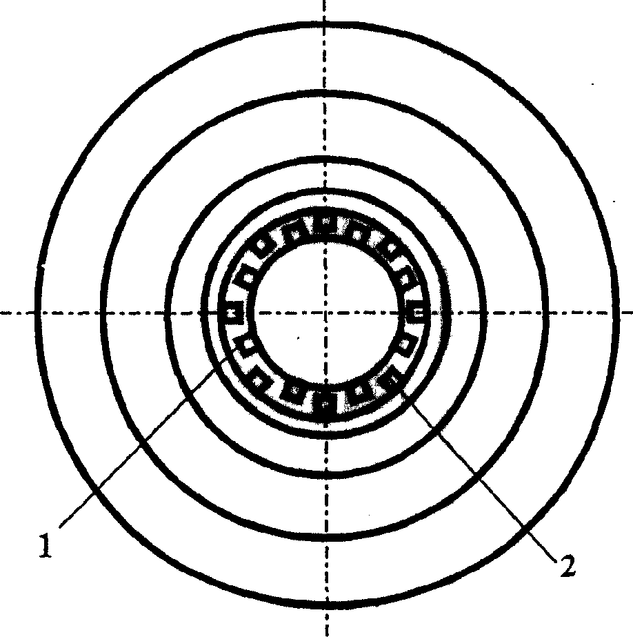 Radial gradient two air-controlled cyclone coal dust combustor