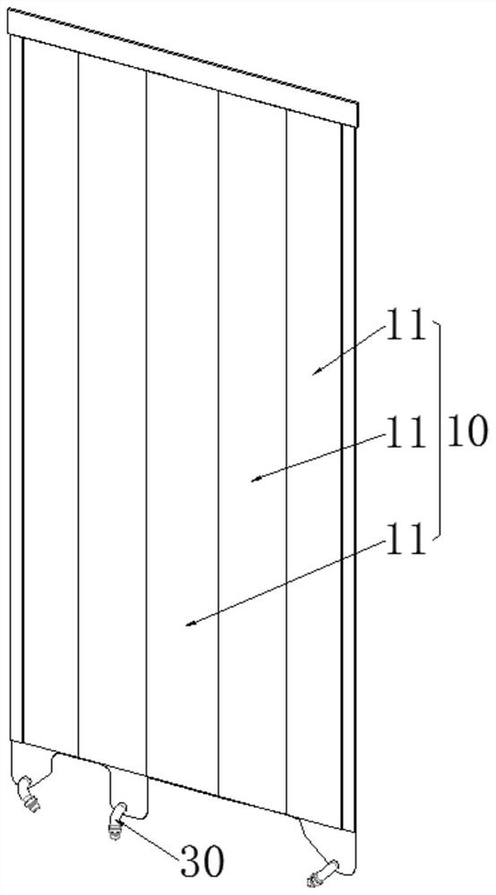 Battery shell runner partition welding process based on harmonica-shaped sectional material