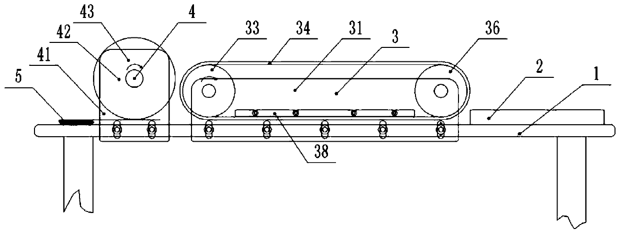 A creasing device for corrugated paper