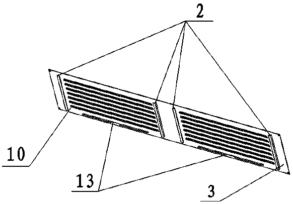 Sectional type air draft device used for laser cutting machine tool body