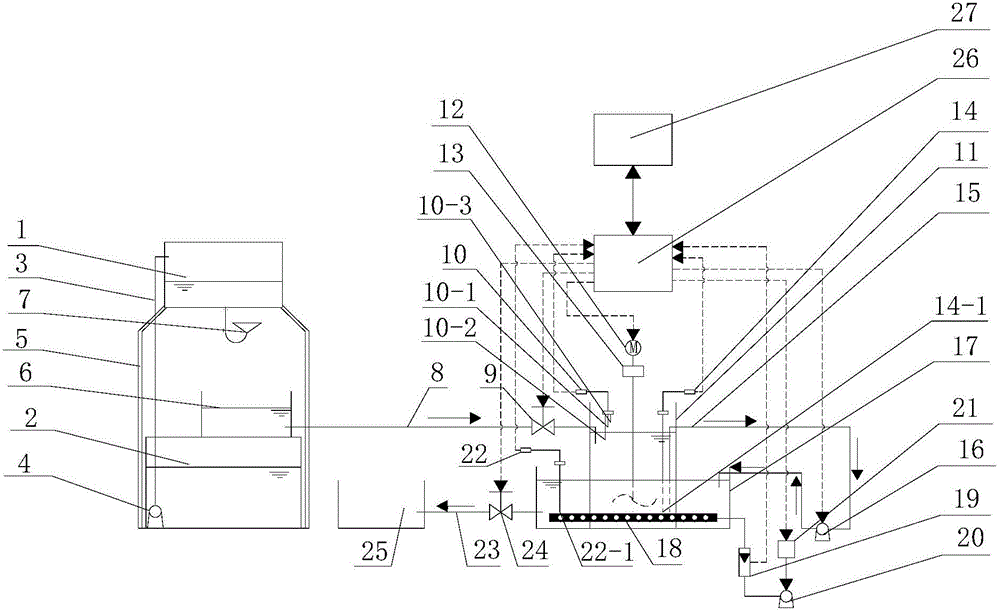 Attapulgite-stabilization pond combined reactor and low-temperature domestic sewage advanced treatment method thereof