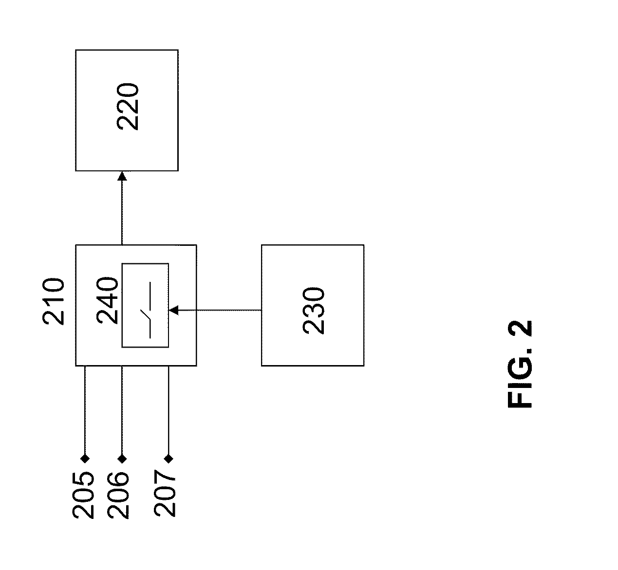 Switched protective device against electromagnetic interference