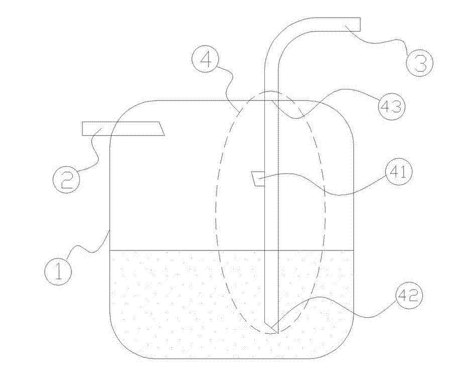 Two-phase flow liquid storage flow stabilizer