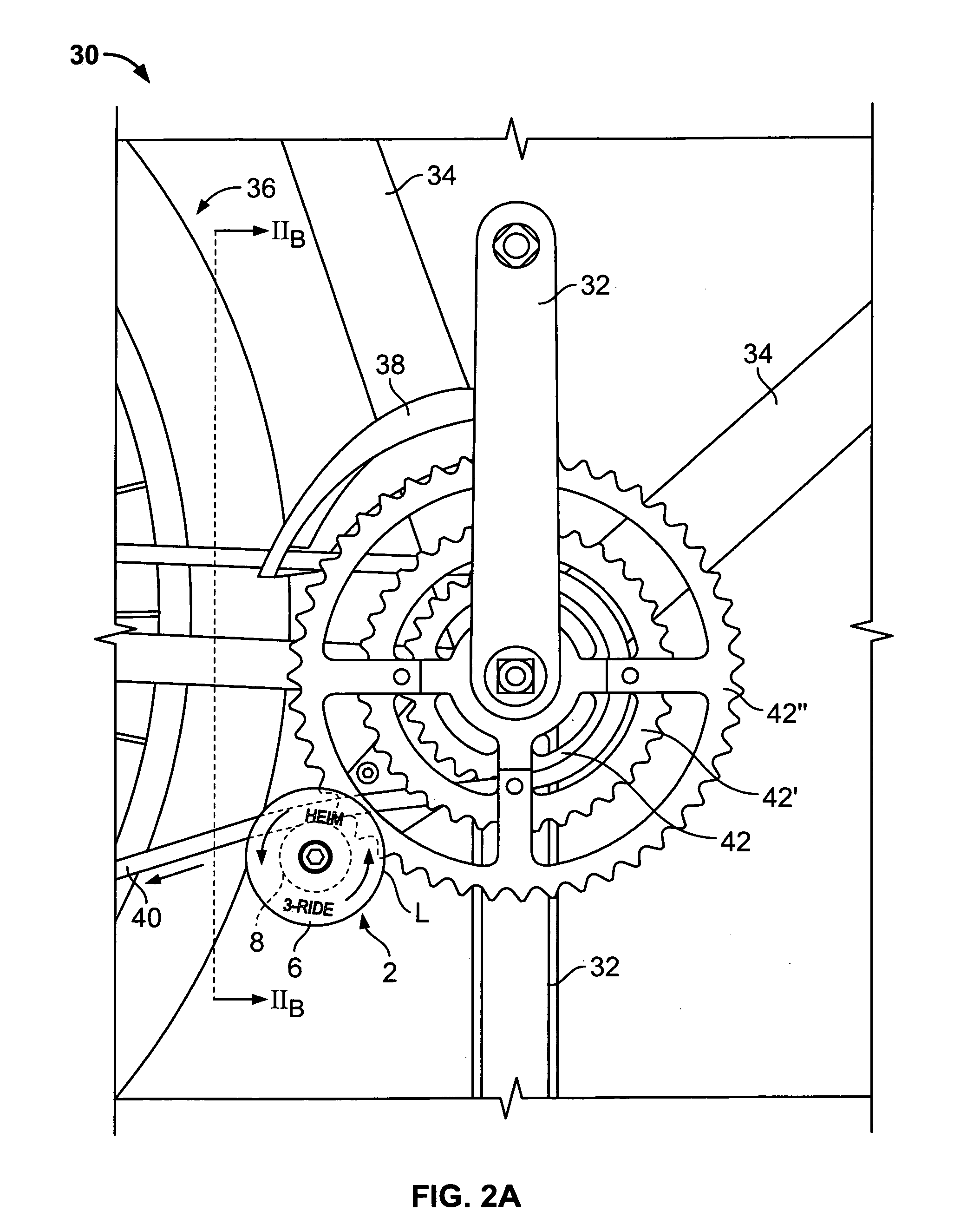 Multiple sprocket, multiple function chain guide