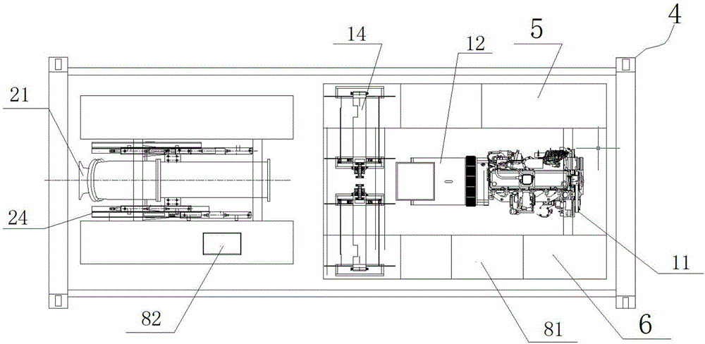 Combined movable pump station