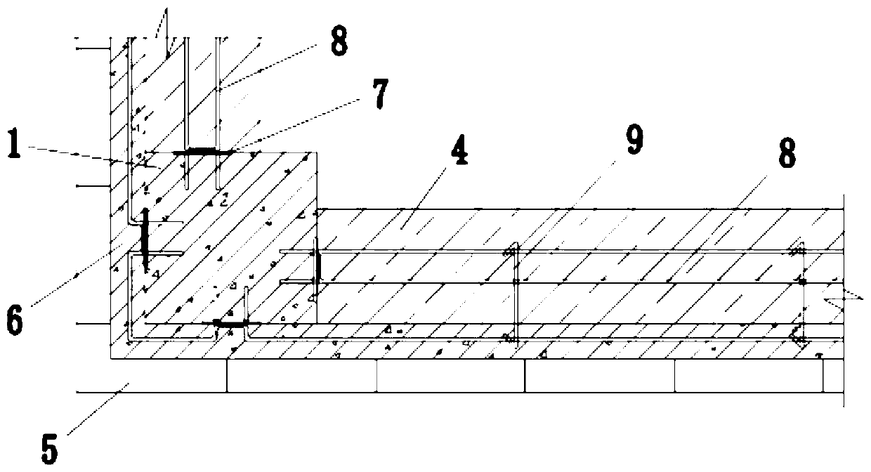 Construction method of wire seam wall for pseudo-classic architecture