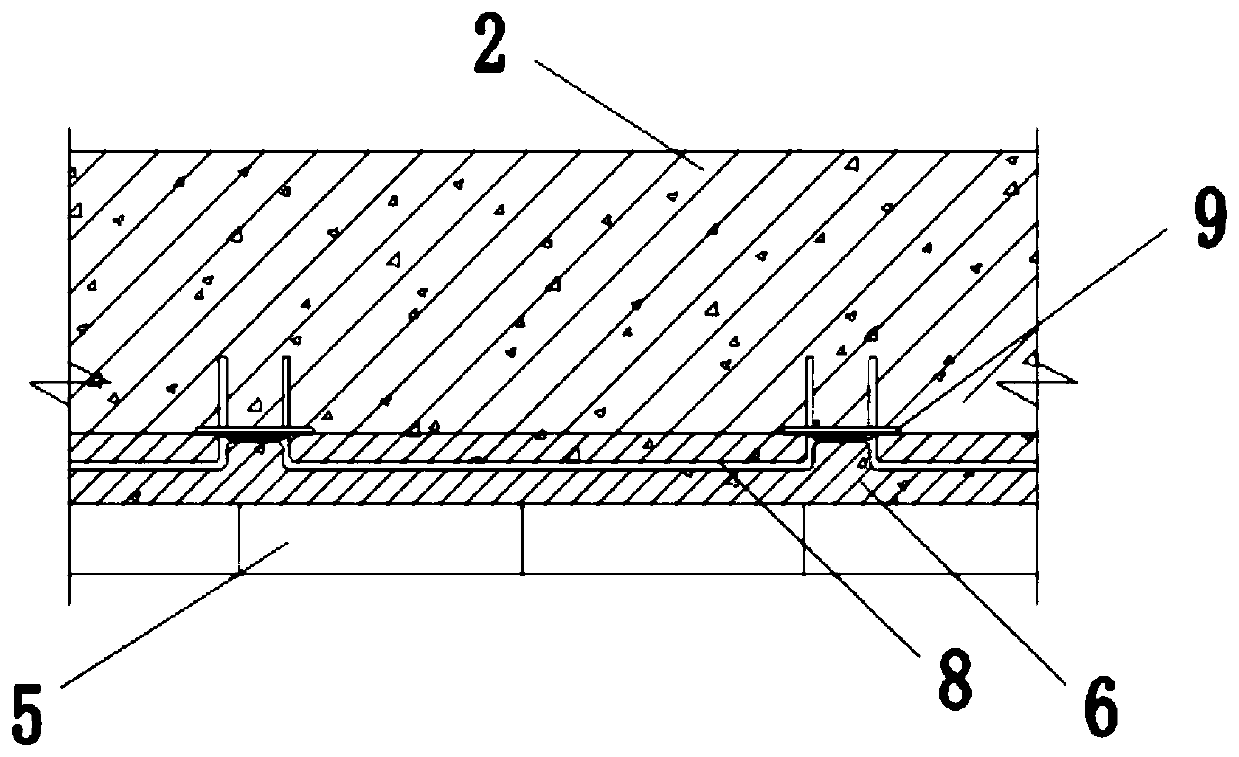 Construction method of wire seam wall for pseudo-classic architecture