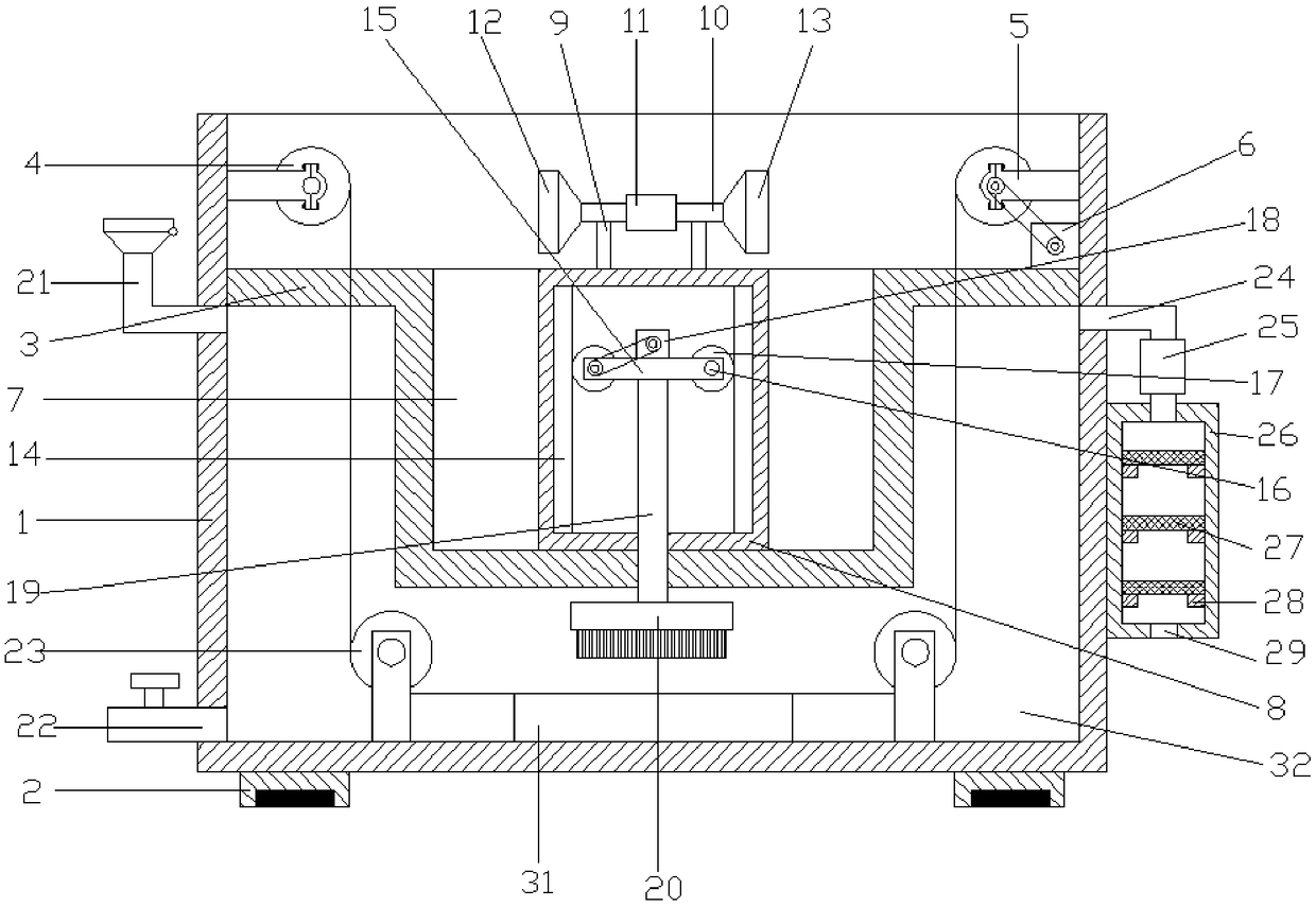 Wire insulating paint efficient-clearing device