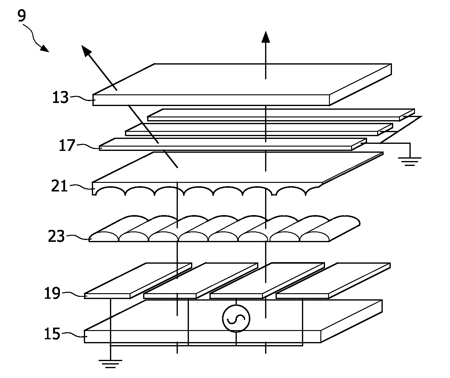 Autostereoscopic display device using controllable liquid crystal lens array for 3d/2d mode switching