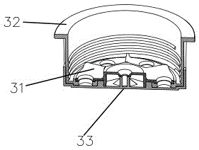 Continuous measuring blanking device for traditional Chinese medicine grains and measuring blanking method