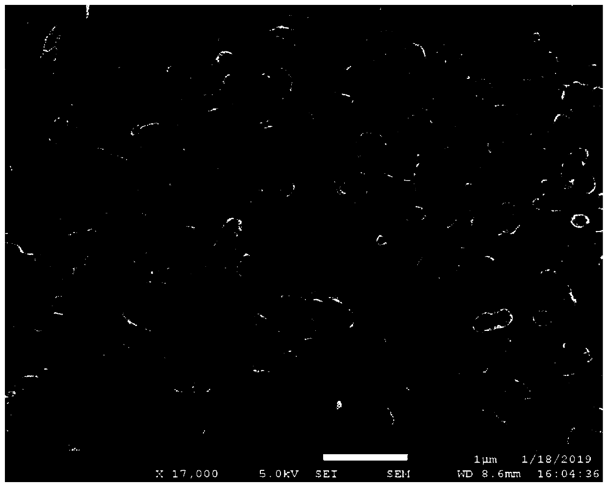 Porous air filtering film as well as preparation method and application thereof