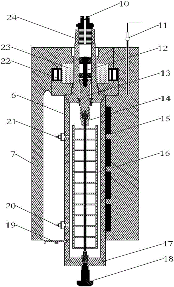 High-temperature sedimentation stability test device for cement paste