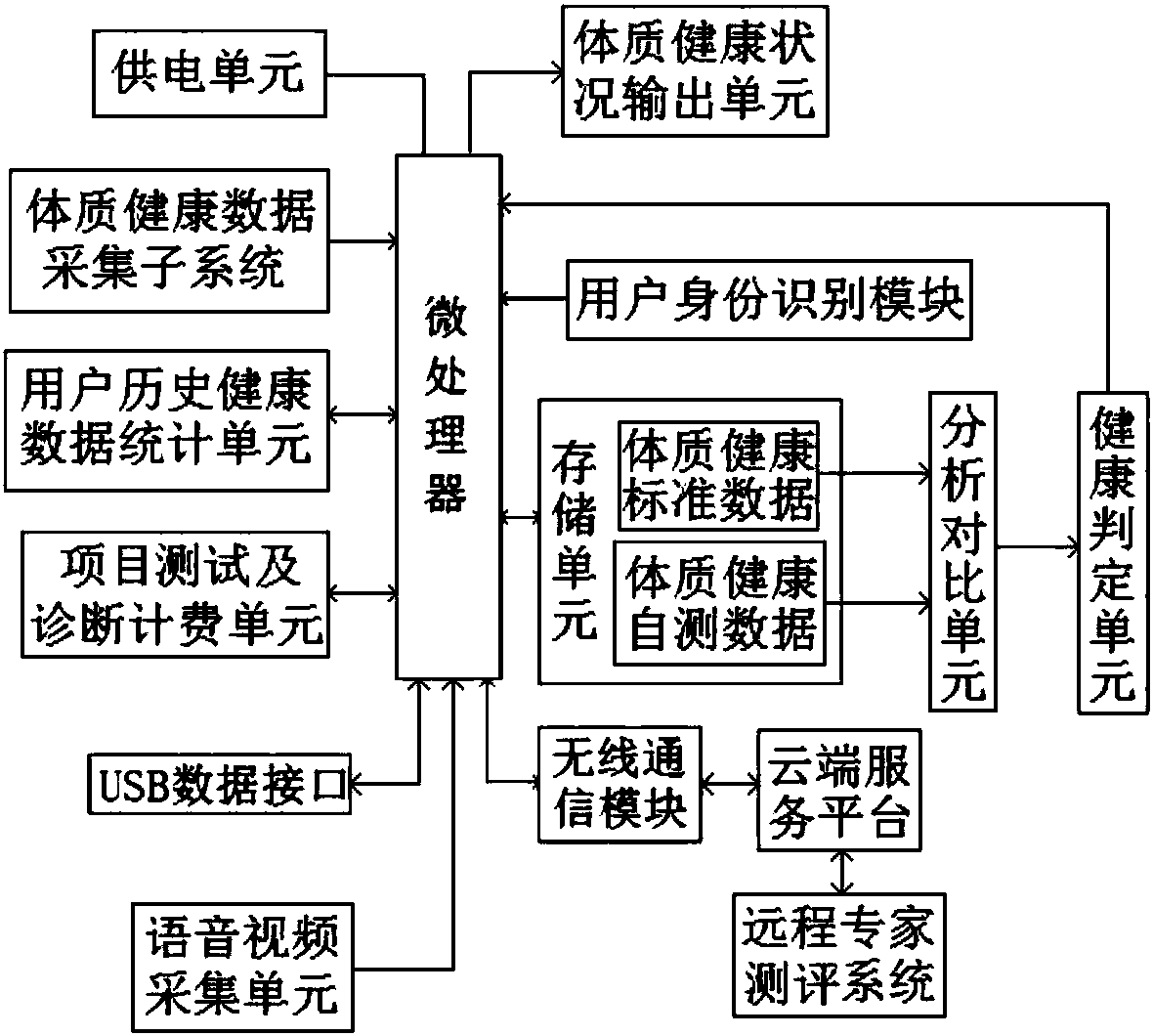 Physical health self-test system