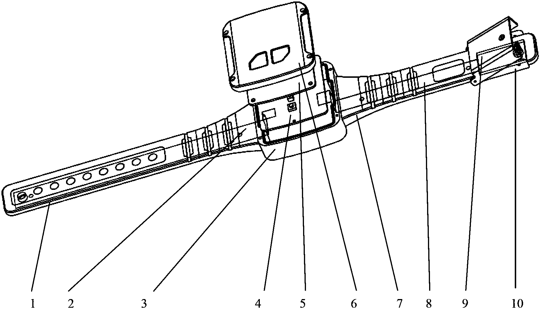 Wearing-type anti-dismantling alarm apparatus