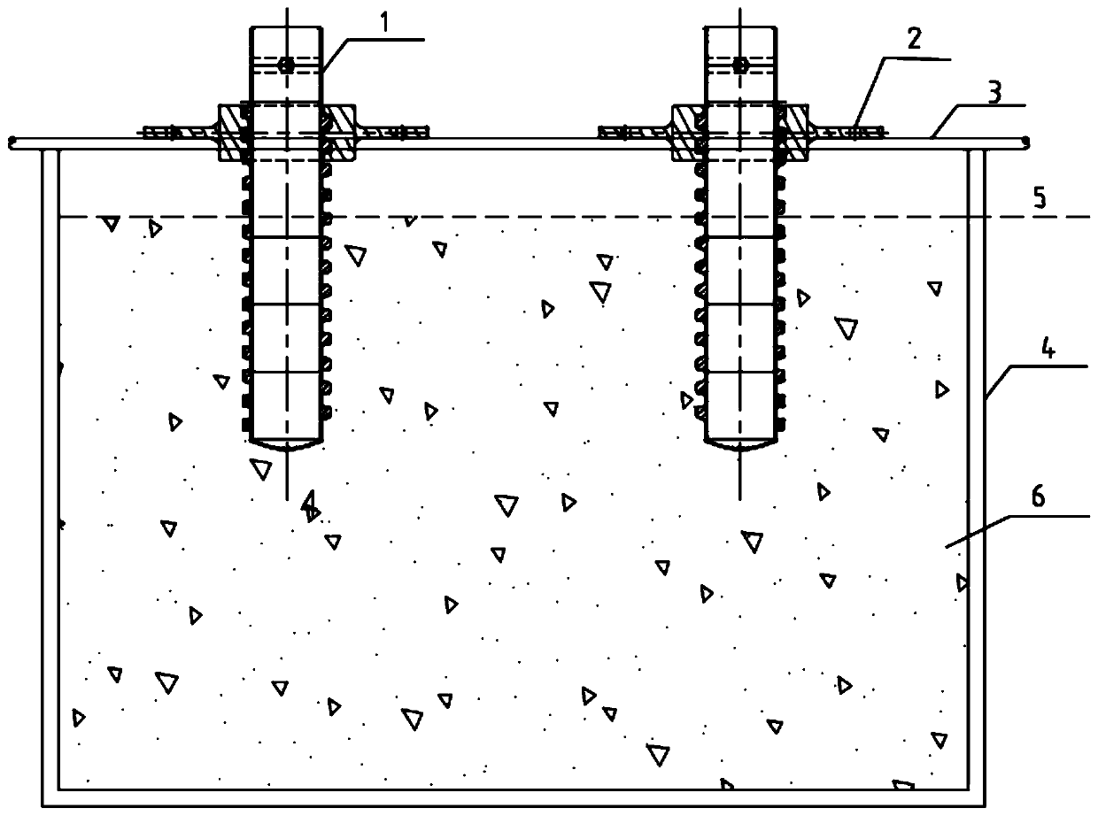 Construction method of equipment foundation anchor bolt preformed hole and application structure of equipment foundation anchor bolt preformed hole