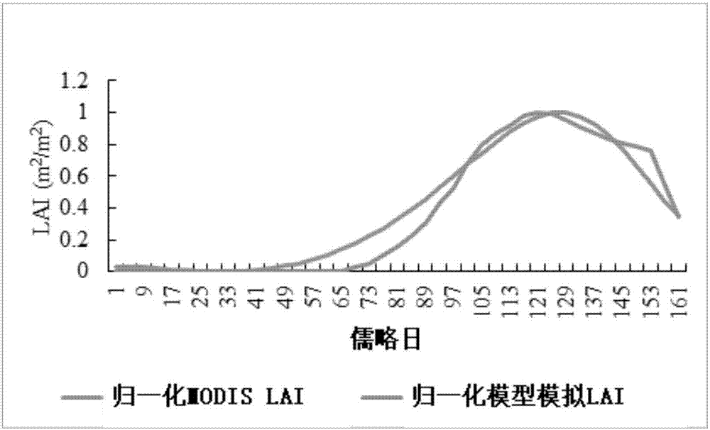 Remote sensing, crop model and meteorological forecast fused crop maturity stage prediction method