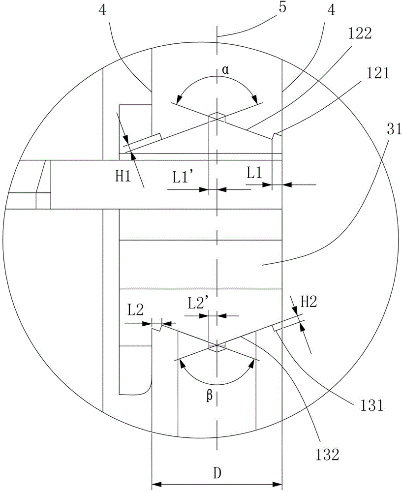 Tool holder for grooving cutting blade