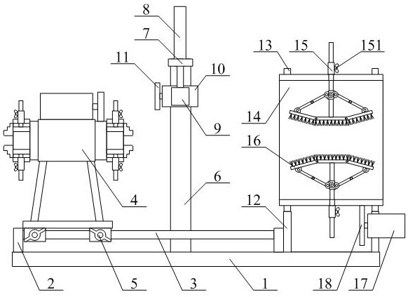 Multifunctional processing device for precision metal structural parts