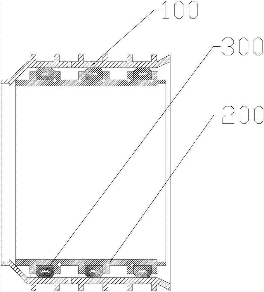 Bell and spigot, pressure testing method and pipe network