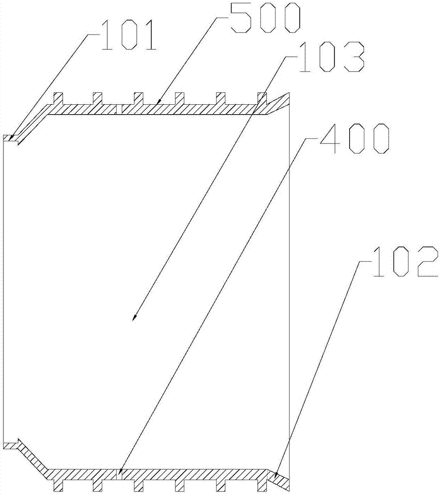 Bell and spigot, pressure testing method and pipe network