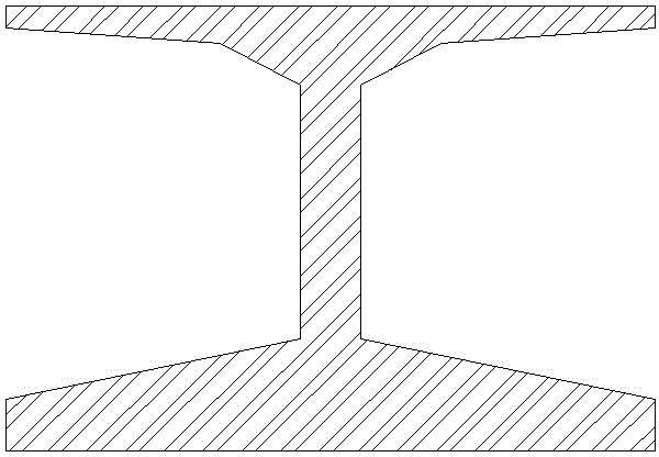 Prefabricated T-shaped beam and method of building continuous beam bridge by adopting prefabricated T-shaped beams