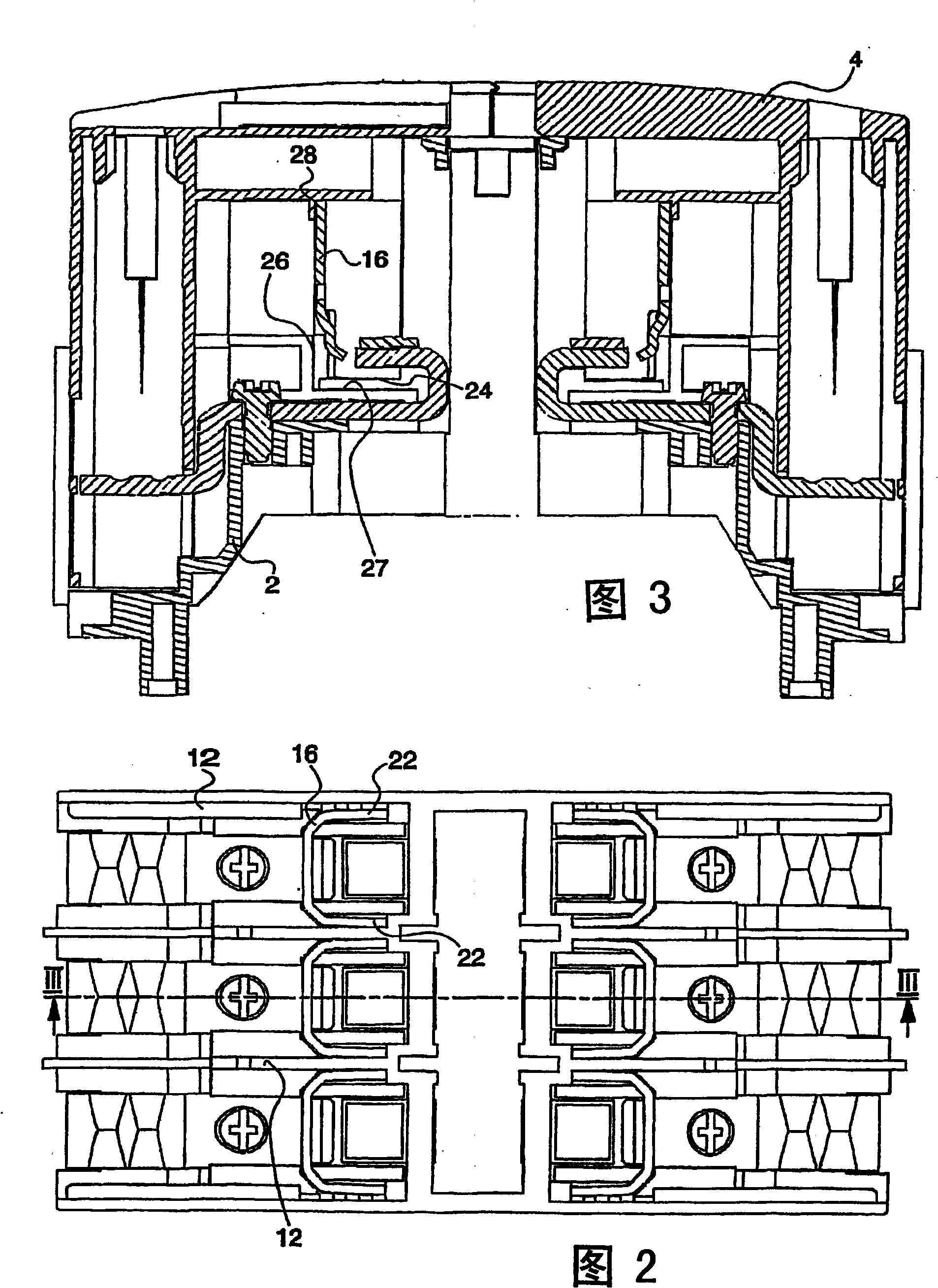 Electric switching device comprising an arc-quenching unit