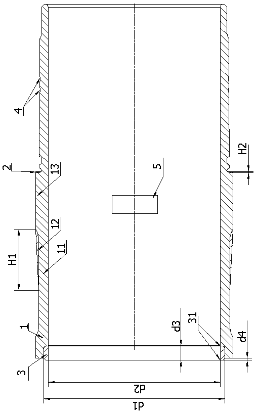 A kind of anti-cavitation environment-friendly cylinder liner