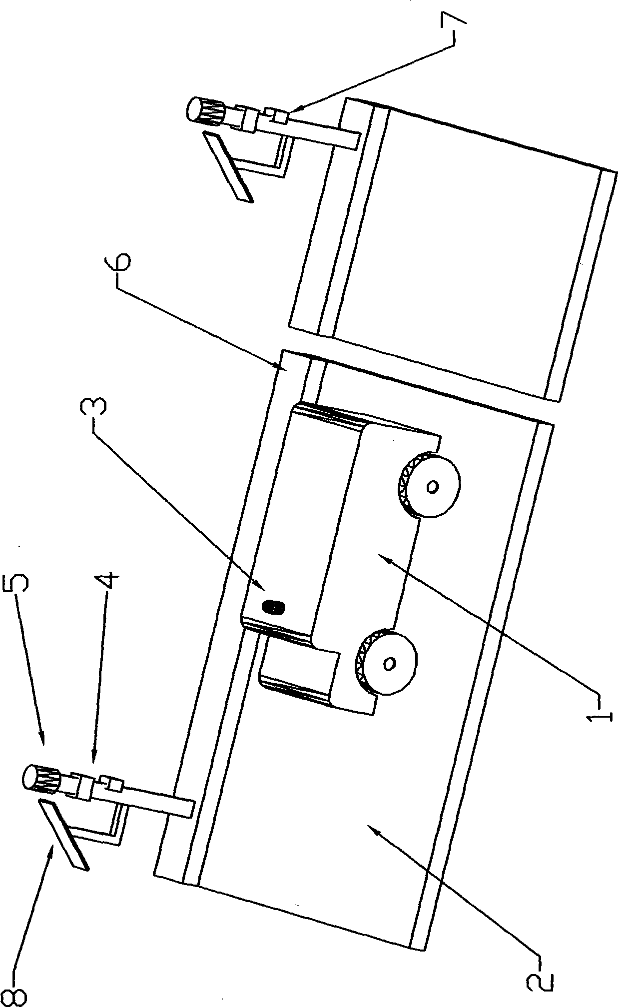 Automatic alarm unit for highway accidents