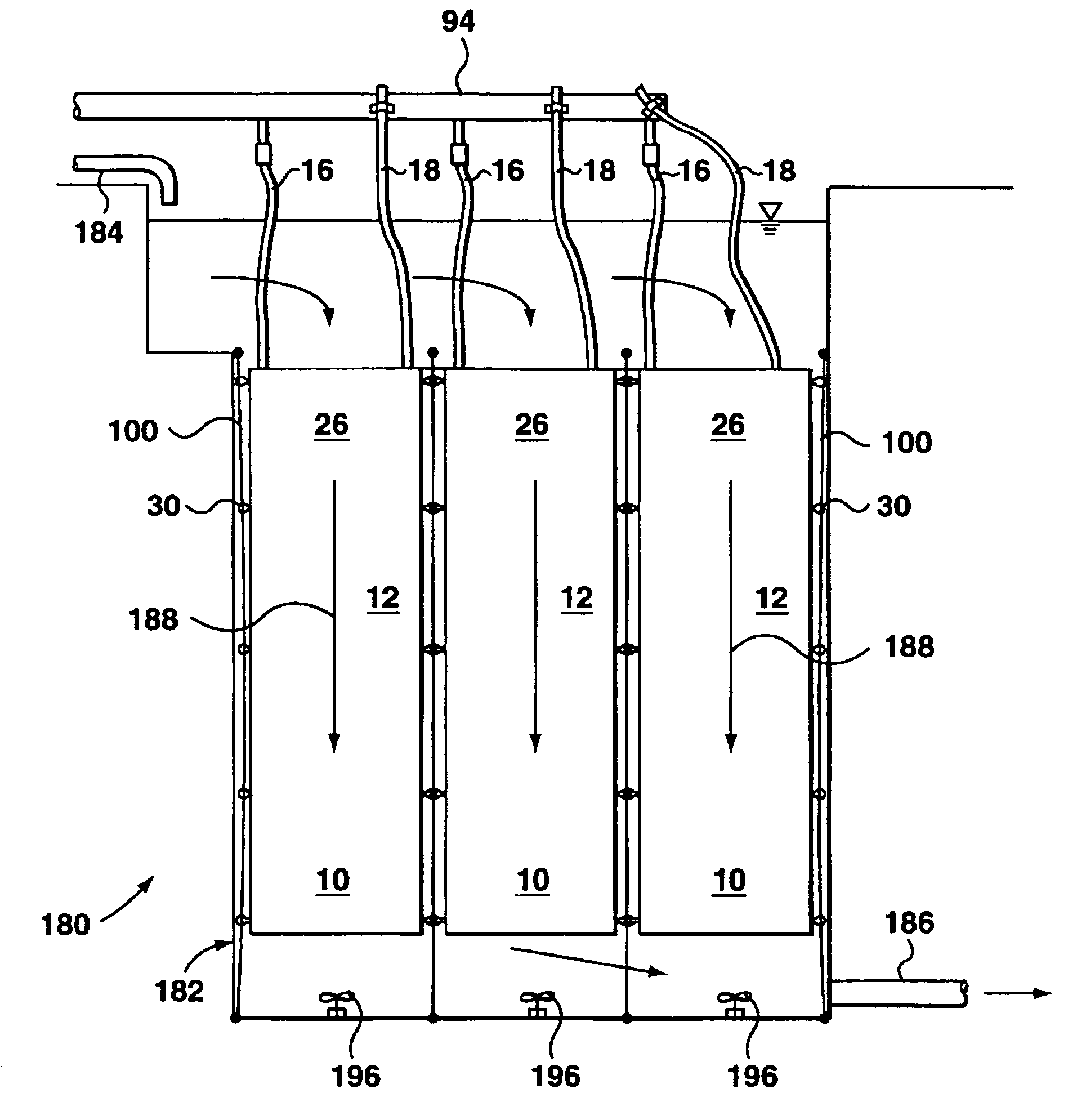 Membrane supported bioreactor for municipal and industrial wastewater treatment