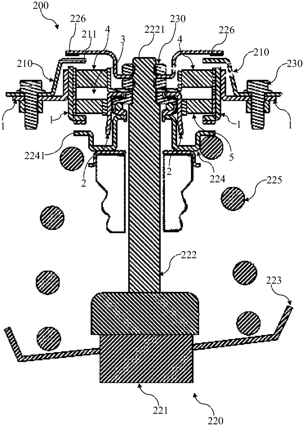 Connecting assembly installed between a vehicle body and an automobile suspension, and the vehicle body