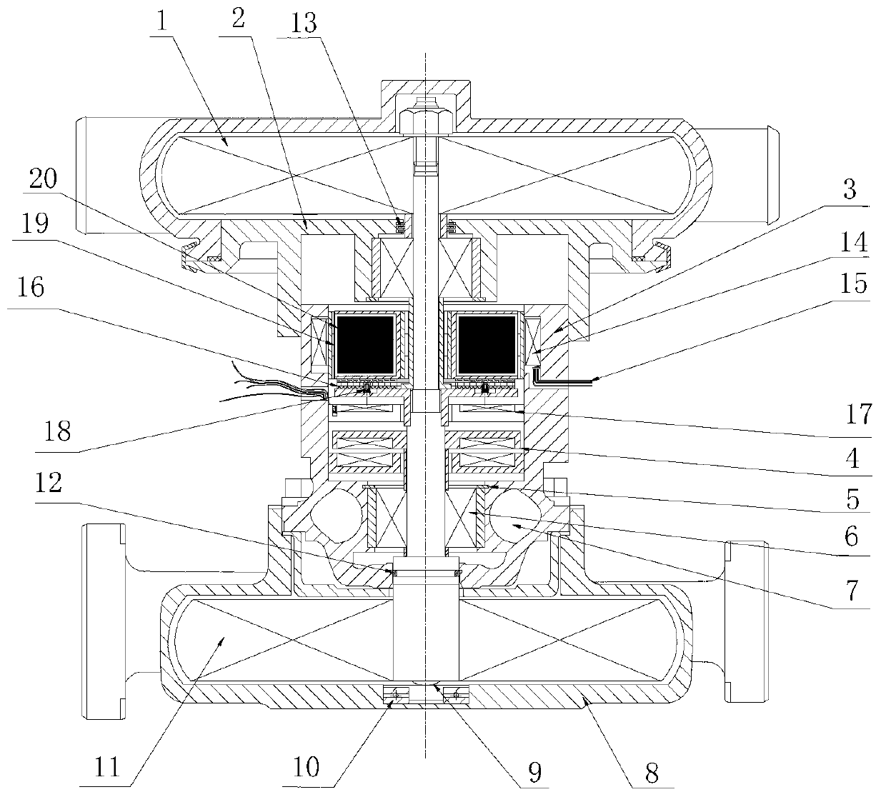 Vertical turbocharger