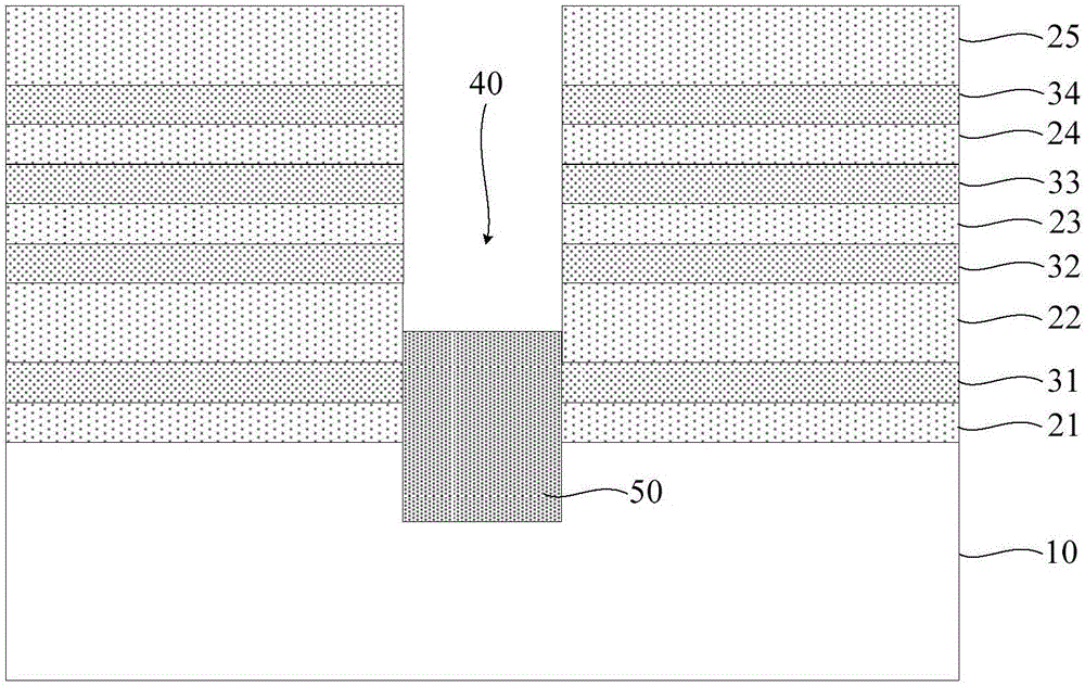 Storage structure and preparation method thereof